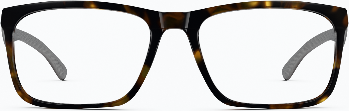 Front view of Rectangle Glasses 7815025 in Tortoiseshell thumbnail