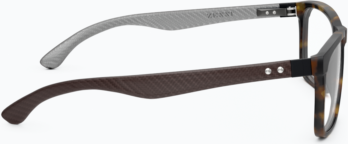 Side view of Rectangle Glasses 7815025 in Tortoiseshell thumbnail