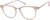 Angle view of Square Glasses 7815333 in Nude Pink thumbnail