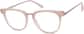 Angle view of Square Glasses 7815333 in Nude Pink thumbnail