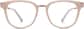 Front view of Square Glasses 7815333 in Nude Pink thumbnail
