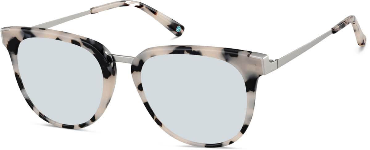 Angle view of Square Glasses 7815335 in Ivory Tortoiseshell