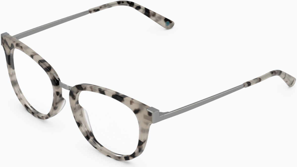 Angle view of Square Glasses 7815335 in Ivory Tortoiseshell thumbnail