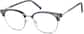 Angle view of Browline Glasses 7815912 in Grey thumbnail