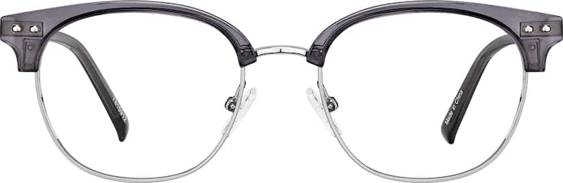 Grey Browline Glasses