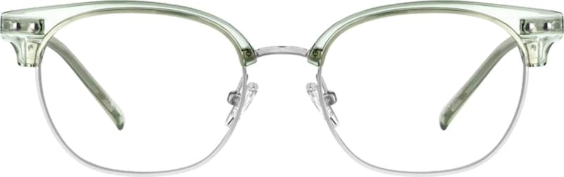 Green Browline Glasses