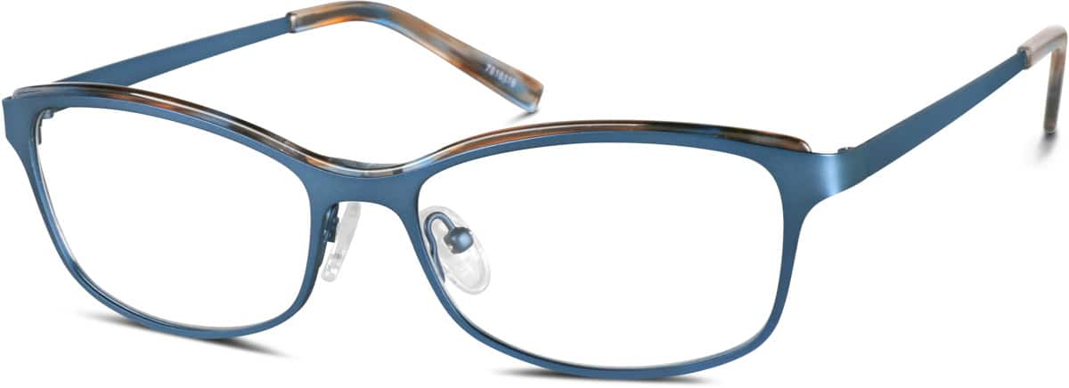 Angle view of Rectangle Glasses 7816116 in Slate