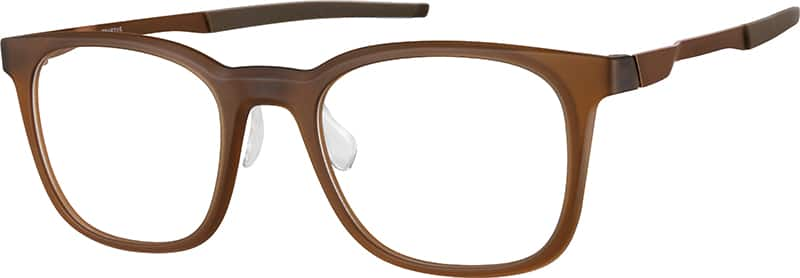 Angle view of Square Glasses 7816215 in Brown