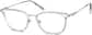 Angle view of Square Glasses 7816323 in Clear thumbnail