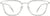 Front view of Square Glasses 7816323 in Clear thumbnail