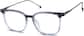 Angle view of Square Glasses 7816816 in Blue thumbnail