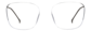 Front view of Square Glasses 7816816 in Blue thumbnail