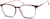 Angle view of Square Glasses 7816818 in Cranberry thumbnail