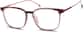 Angle view of Square Glasses 7816818 in Cranberry thumbnail