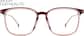 Front view of Square Glasses 7816818 in Cranberry thumbnail