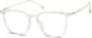 Angle view of Square Glasses 7816823 in Translucent thumbnail