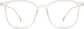Front view of Square Glasses 7816823 in Translucent thumbnail