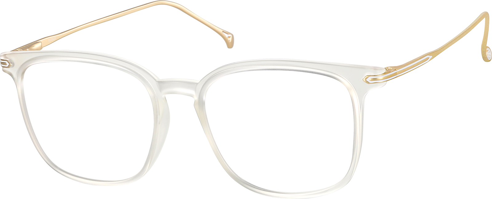 Angle view of Square Glasses 7816823 in Clear