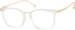 Angle view of Square Glasses 7816823 in Translucent thumbnail