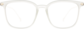 Front view of Square Glasses 7816823 in Translucent thumbnail