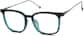 Angle view of Square Glasses 7816824 in Green thumbnail