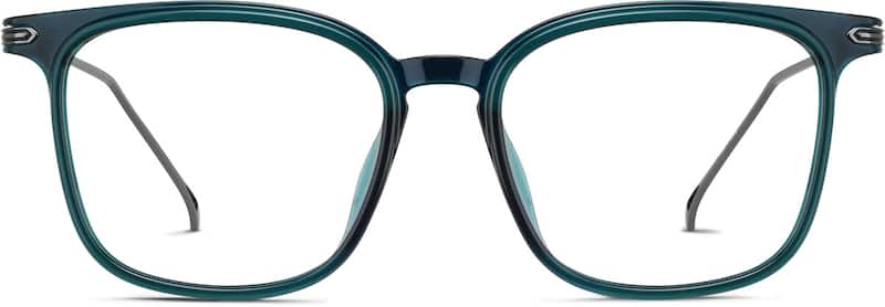 Green Square Glasses