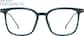 Front view of Square Glasses 7816824 in Green thumbnail