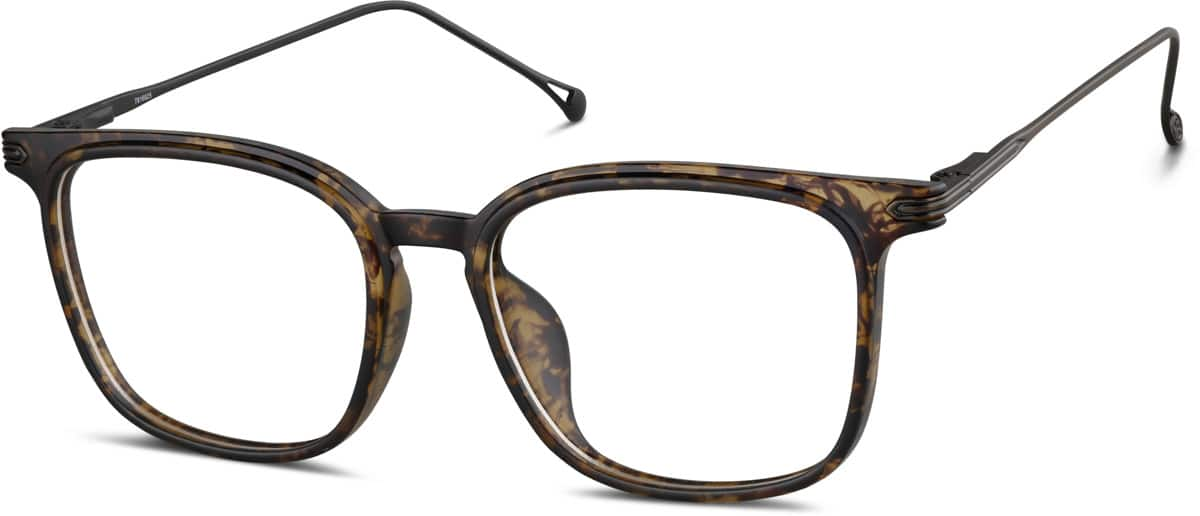 Angle view of Square Glasses 7816825 in Tortoiseshell