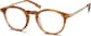 Angle view of Round Glasses 7817039 in Caramel thumbnail