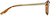 Side view of Round Glasses 7817039 in Caramel thumbnail