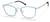 Angle view of Rectangle Glasses 7817416 in Aqua Blue thumbnail