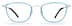 Rectangle Glasses 7817416 in Aqua Blue
