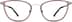 Rectangle Glasses 7817418 in Red