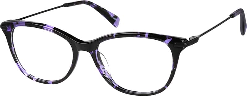 Angle view of Oval Glasses 7817539 in Purple
