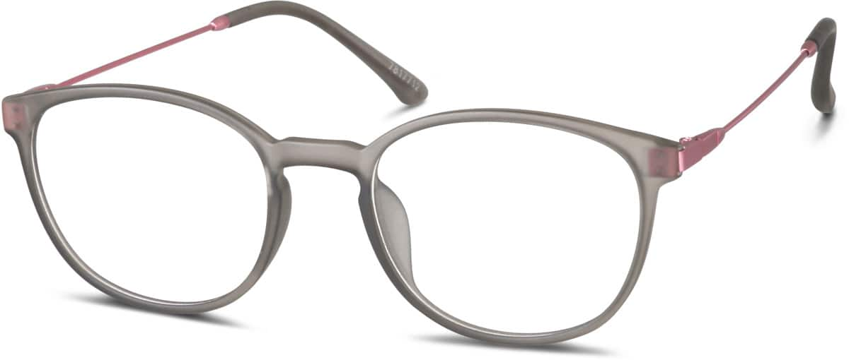 Angle view of Round Glasses 7817712 in Gray