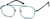 Angle view of Rectangle Glasses 7818116 in Teal thumbnail