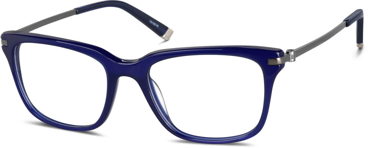 Angle view of Square Glasses 7818216 in Midnight