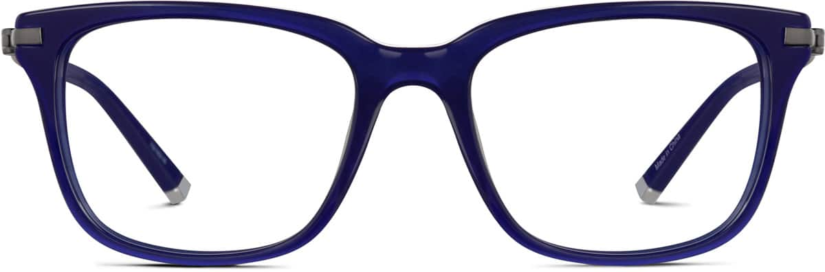 Front view of Square Glasses 7818216 in Midnight