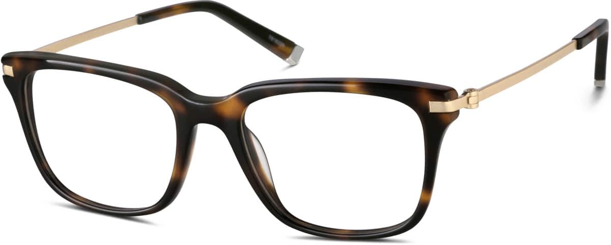 Angle view of Square Glasses 7818225 in Tortoiseshell