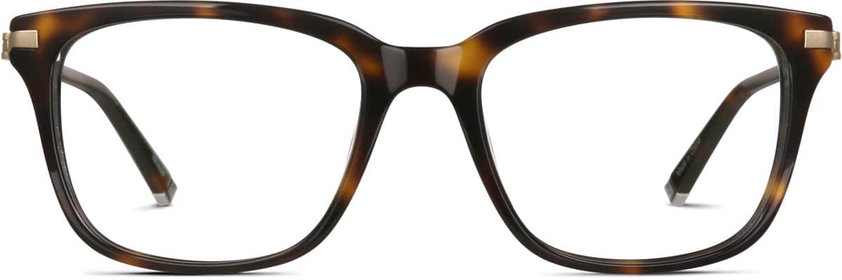 Front view of Square Glasses 7818225 in Tortoiseshell