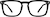 Front view of Square Glasses 7818321 in Black thumbnail