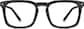 Front view of Square Glasses 7818321 in Black thumbnail