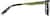 Side view of Square Glasses 7818324 in Green Tortoiseshell thumbnail