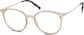 Angle view of Round Glasses 7818615 in Buff thumbnail