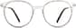 Front view of Round Glasses 7818623 in Clear thumbnail