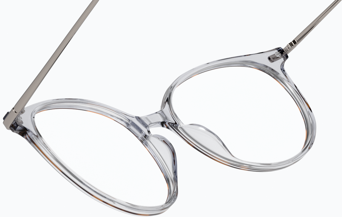 See-through view of Round Glasses 7818623 in Clear thumbnail
