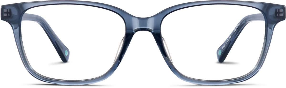 Front view of Square Glasses 7819016 in Dusk