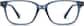 Front view of Rectangle Glasses 7819016 in Dusk thumbnail