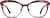 Front view of Square Glasses 7819118 in Red thumbnail