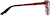 Side view of Square Glasses 7819118 in Red thumbnail